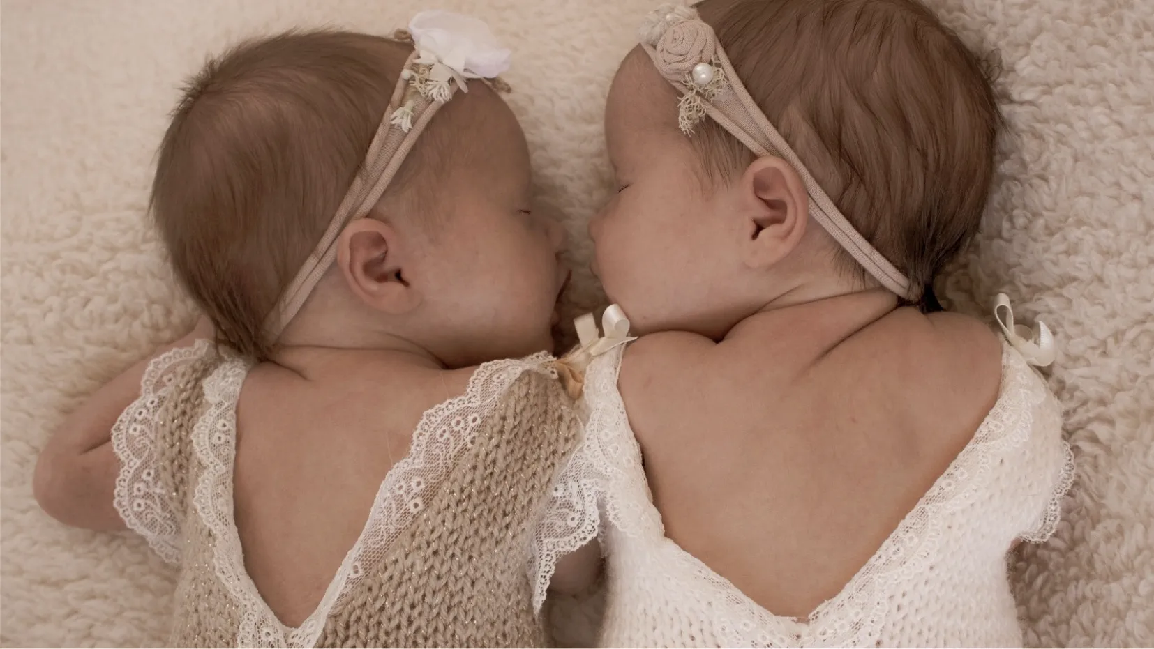 Little Boo - newborns side by side photo