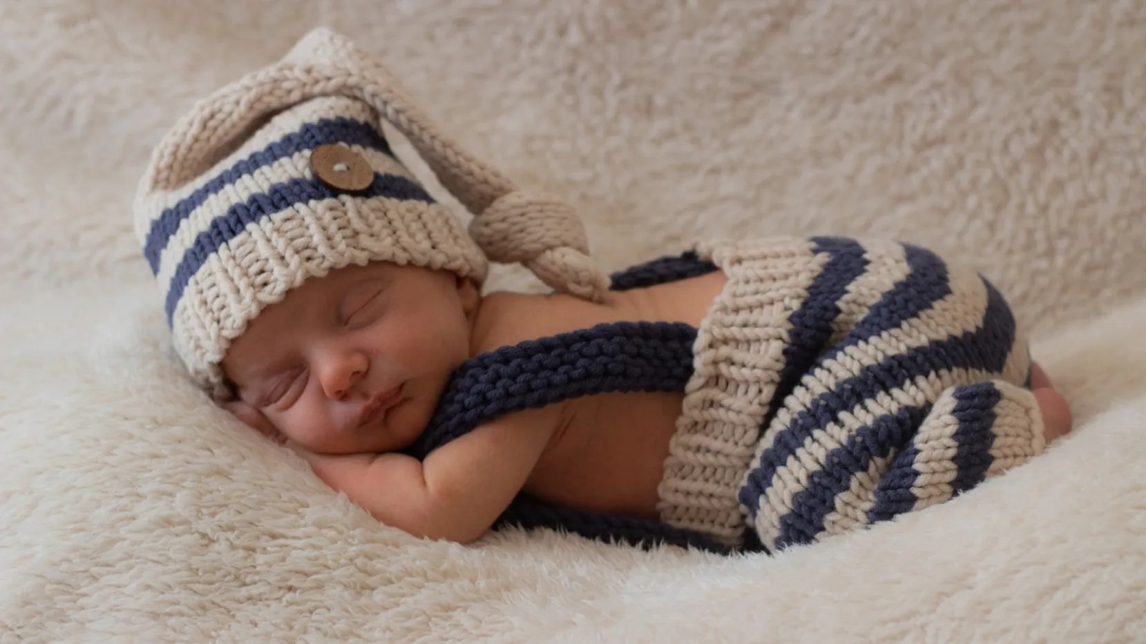 Little Boo - newborns in stripped clothes photo