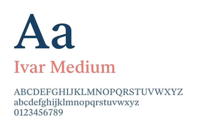 Little Boo - Ivar medium font palette